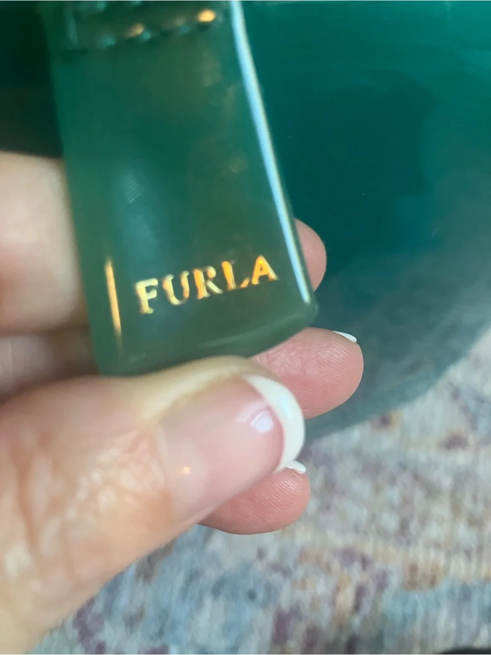 Furla Candy Teal Dome Satchel